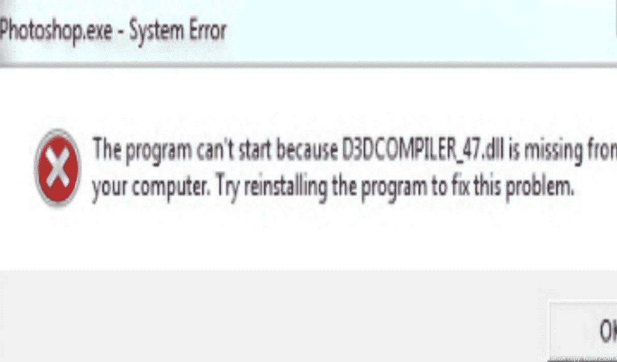 D3DCOMPILER_47.dll is missing