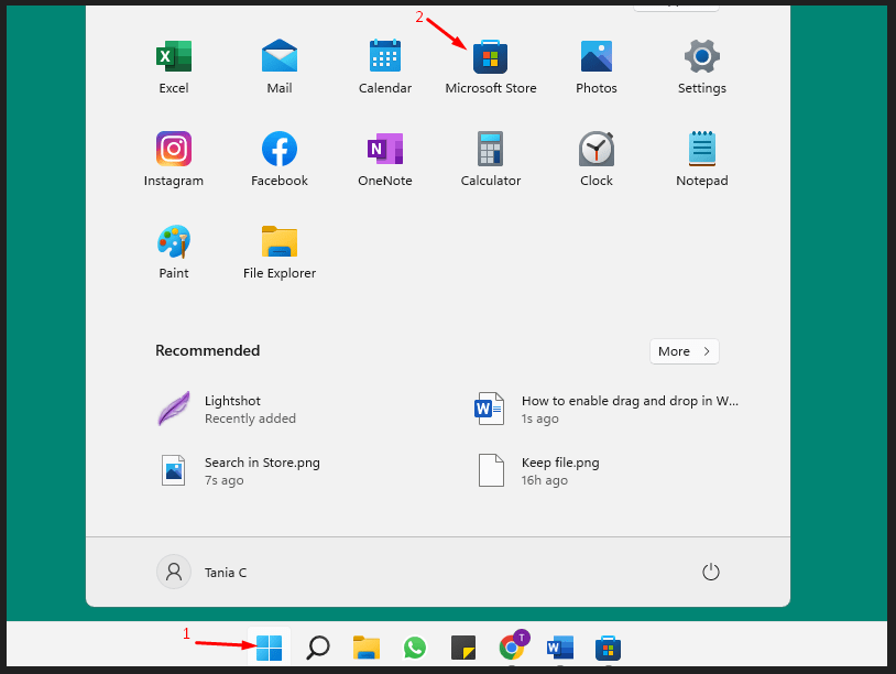 Enable Drag and Drop in taskbar Via Microsoft Store tool