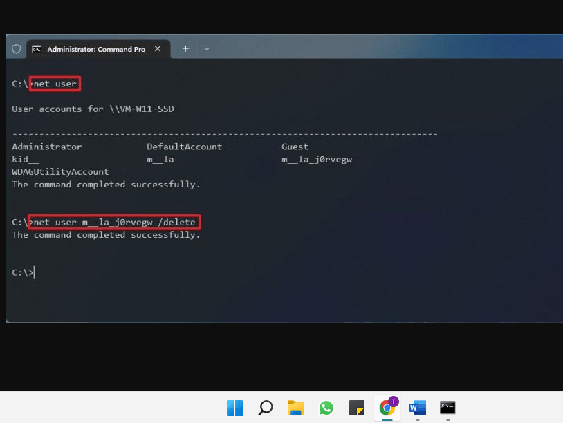 How to Remove User Account from Windows 11