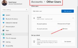 How to Remove User Account from Windows 11