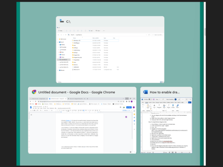How to enable drag and drop in Windows 11 taskbar [01 Minute]