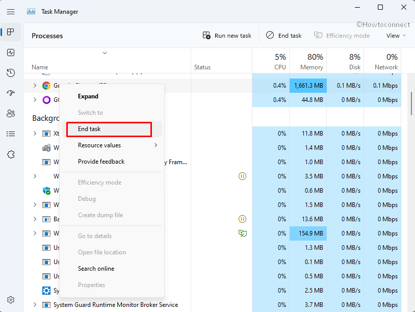 End Task on the task manager.