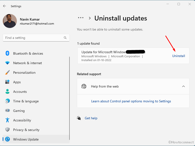 How to Uninstall KB5018427 from Windows 11