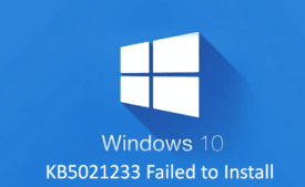 KB5021233 Failed to Install
