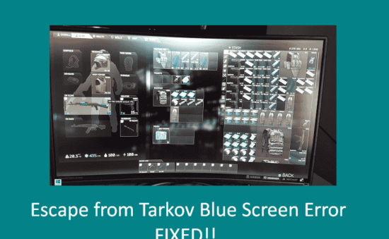 Tarkov Blue screen error