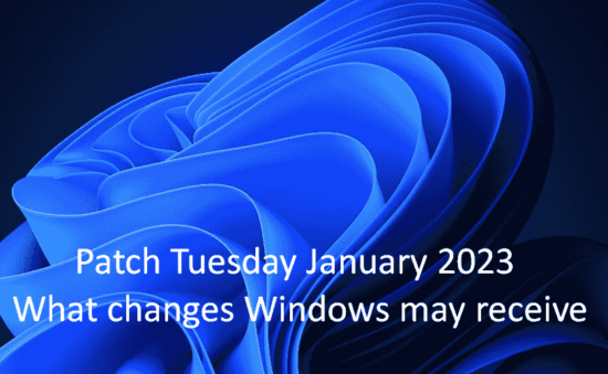 Patch Tuesday January 2023