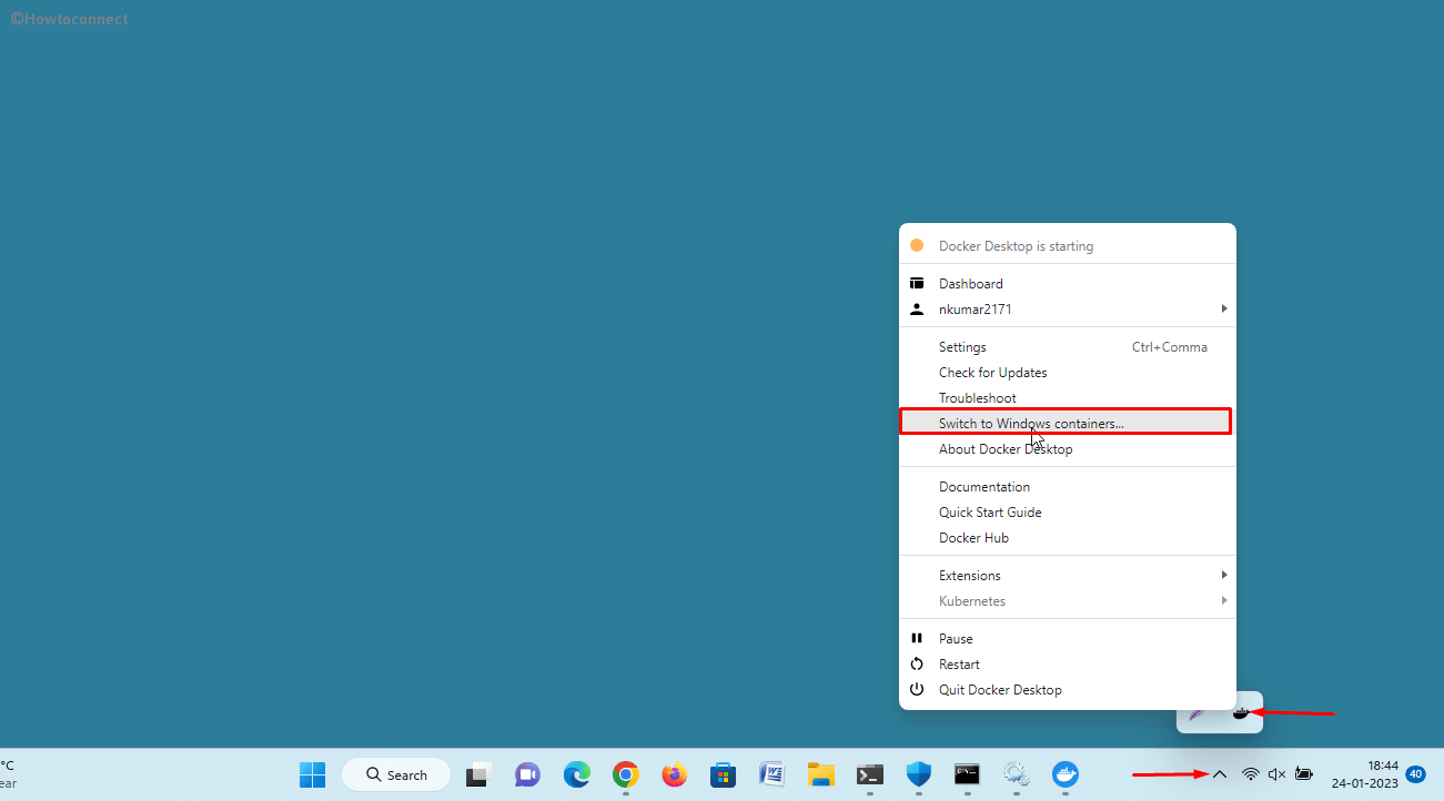 how to fix Docker Desktop Starting forever error in Windows 11 or 10