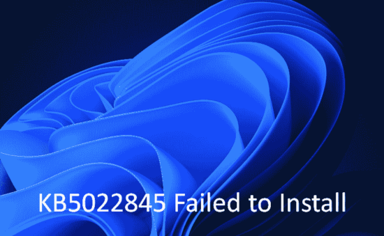 KB5022845 Failed to Install