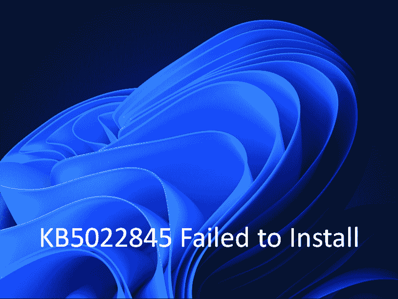 KB5022845 Failed to Install