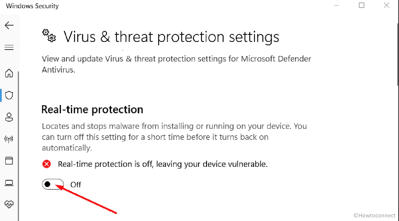 Disable Windows Defender or another Antivirus App