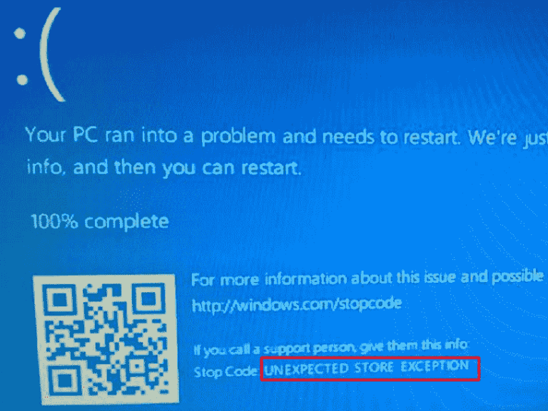 Windows exception