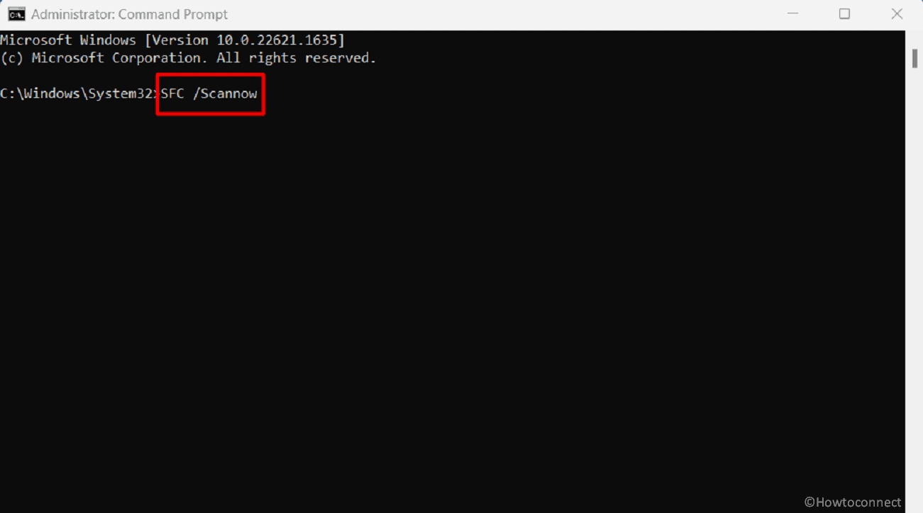 system file checker cmd sfc scannow on command prompt