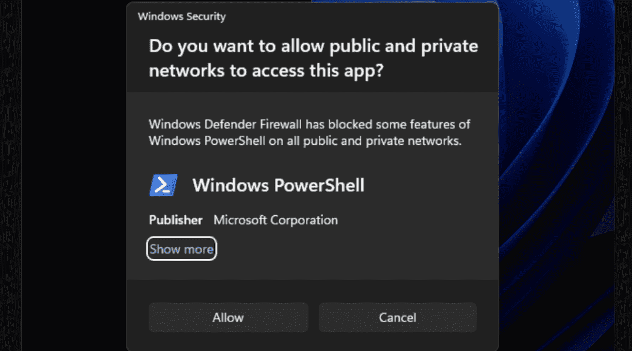 firewall notification dialogs that correspond to the Windows 11 visuals
