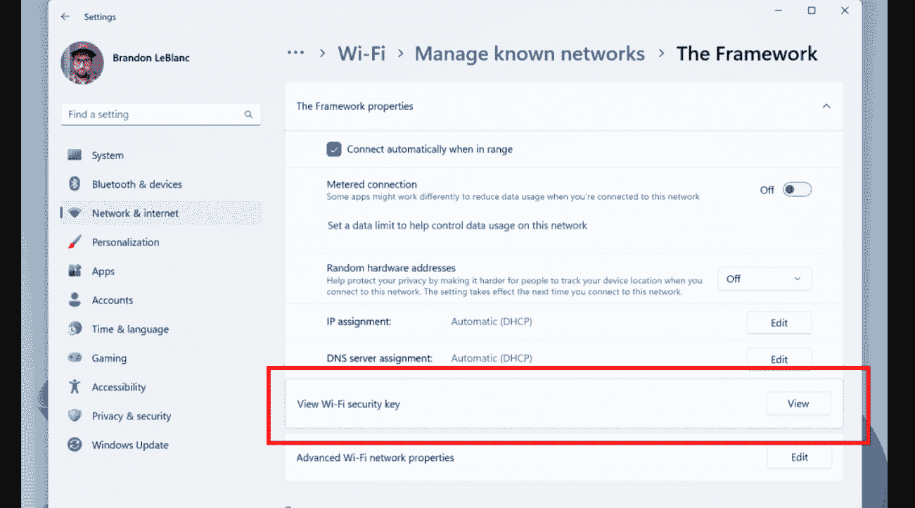 view Wi-Fi passwords for your known networks 