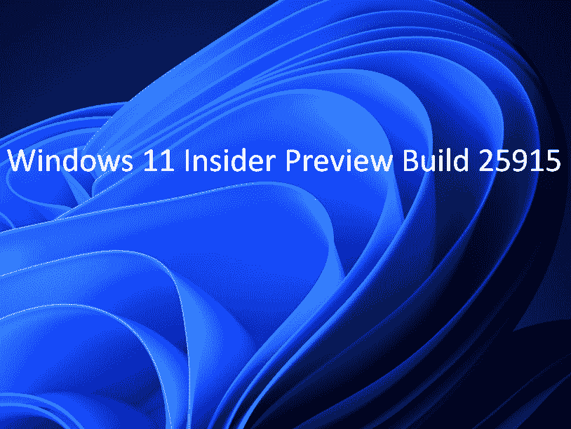 Windows 11 Build 25915