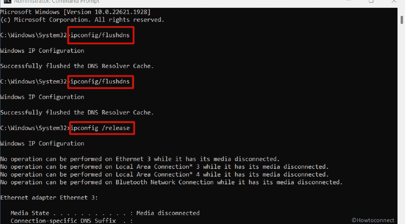 reset network settings using command prompt
