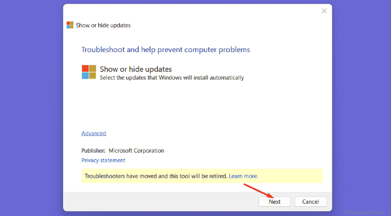 Show or hide updates troubleshoot and help prevent computer problems