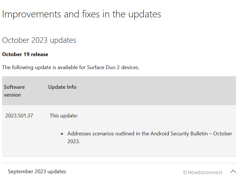 2023.501.37 October 2023 Firmware Update for Surface Duo 2