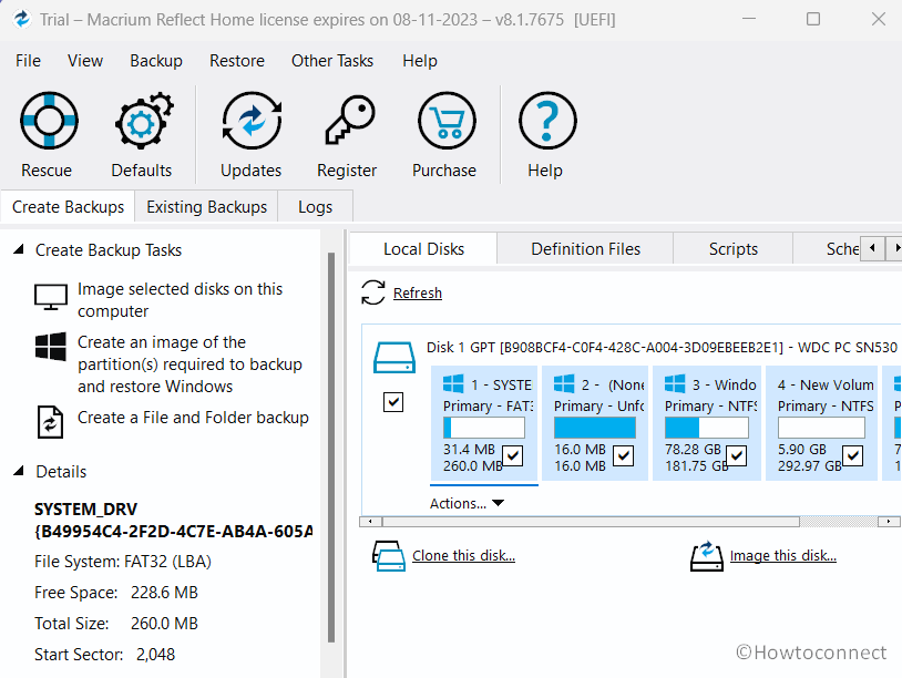 Macrium Reflect 8.1.7675