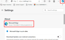 Microsoft Edge 118.0.2088.57