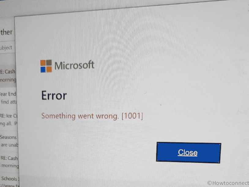 Microsoft Office 365 Sign in Error 1001