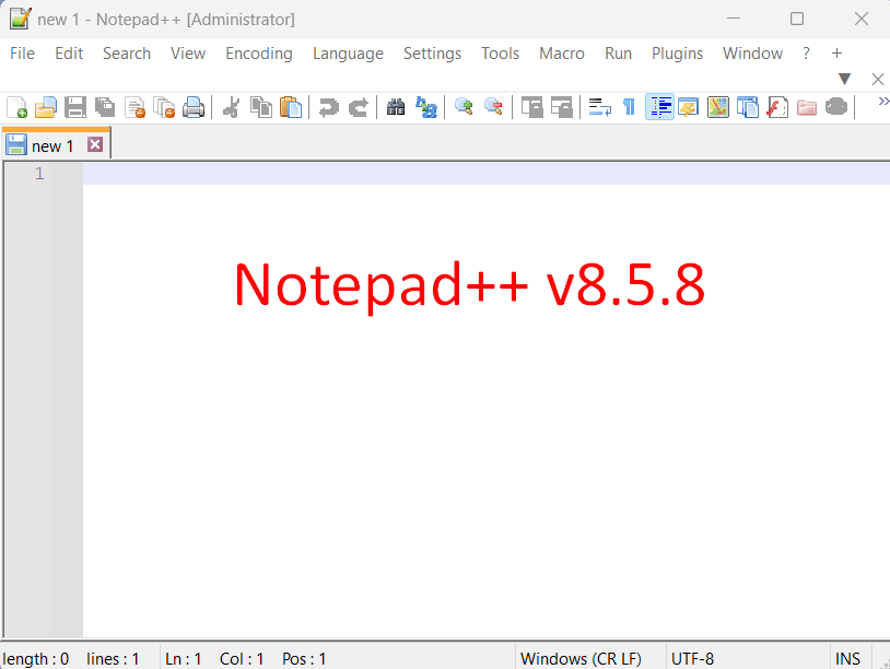 Notepad++ v8.5.8