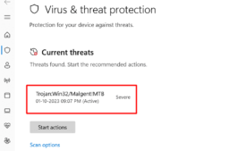 Virus & threat protection detects Tor.exe as malware