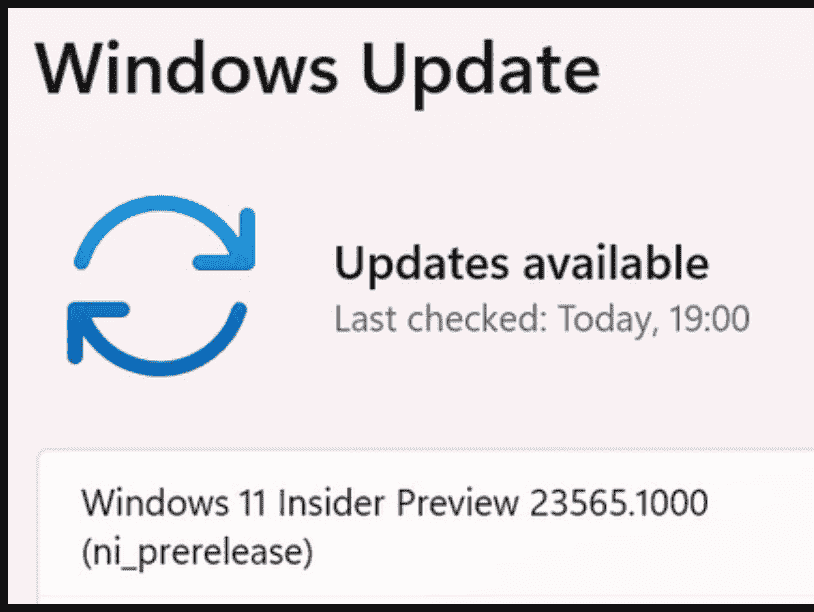 Windows 11 Build 23565.1000 (ni_prerelease)