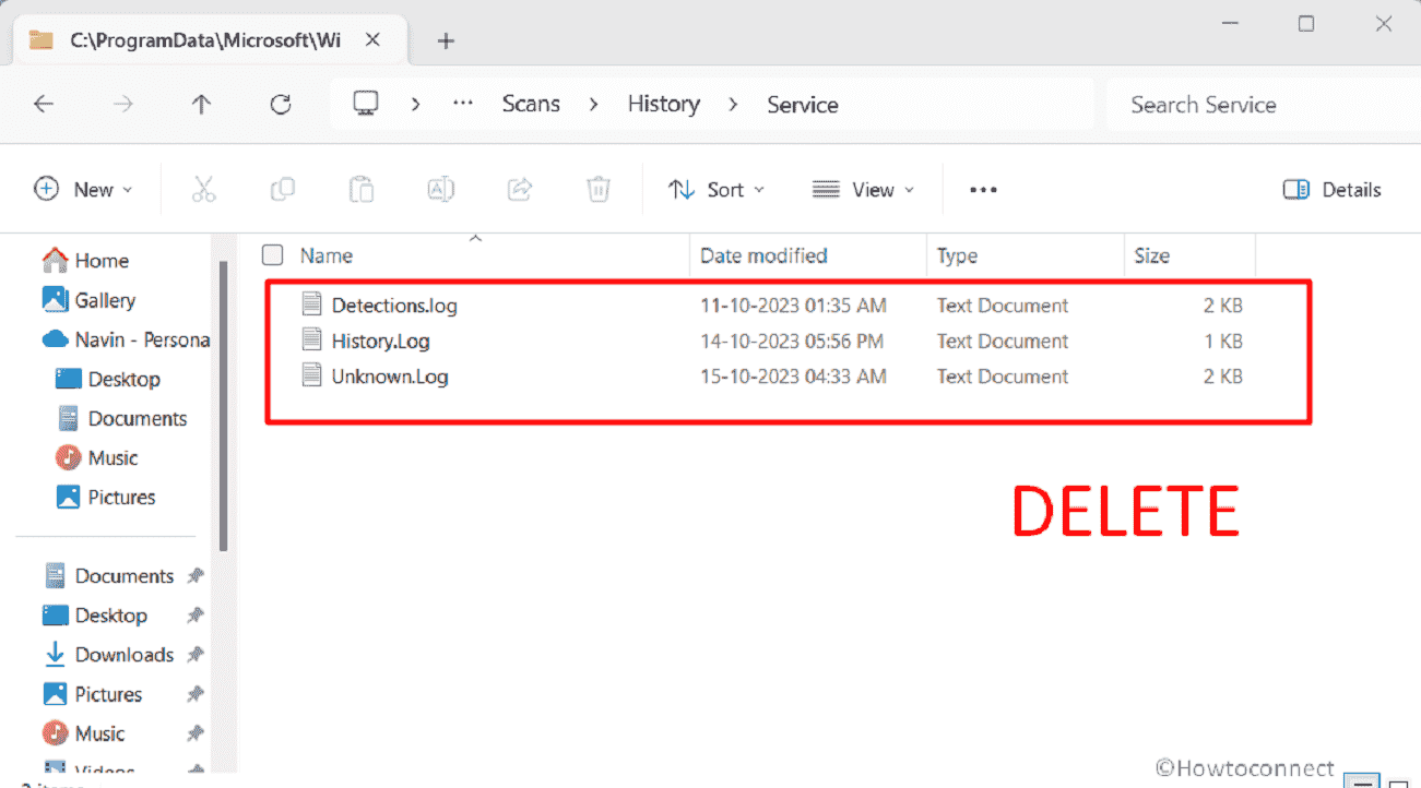 Windows Defender scan history service scan folder