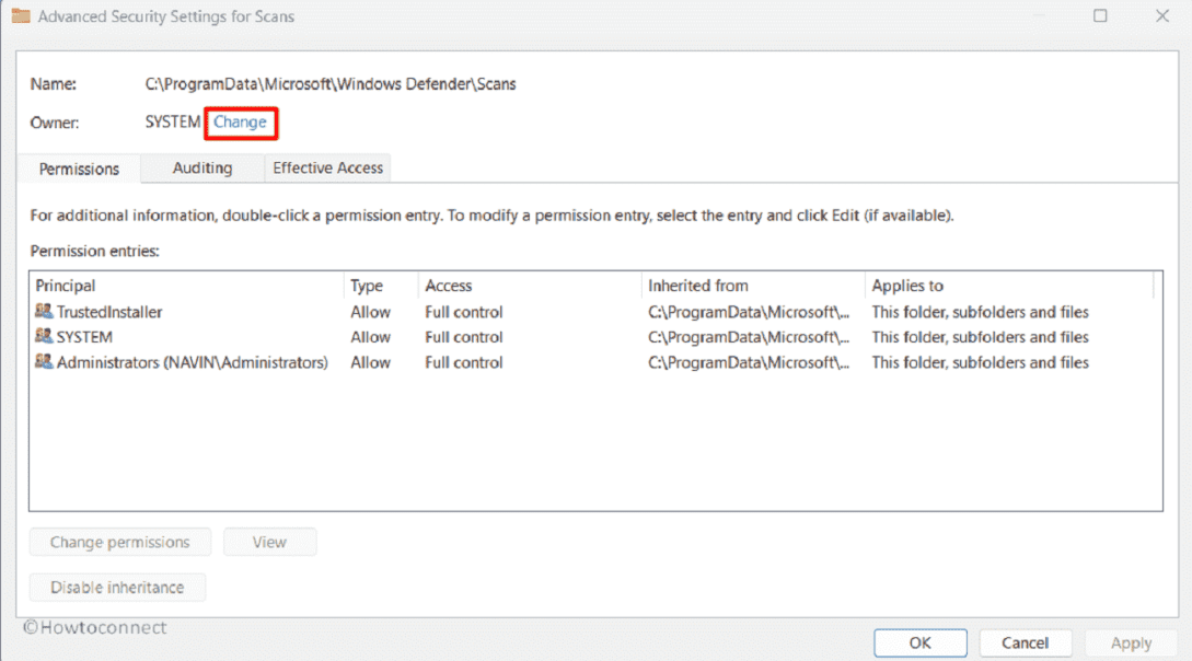 Security Error Log Error While Logging In Fix An error occurred while applying security information in Windows