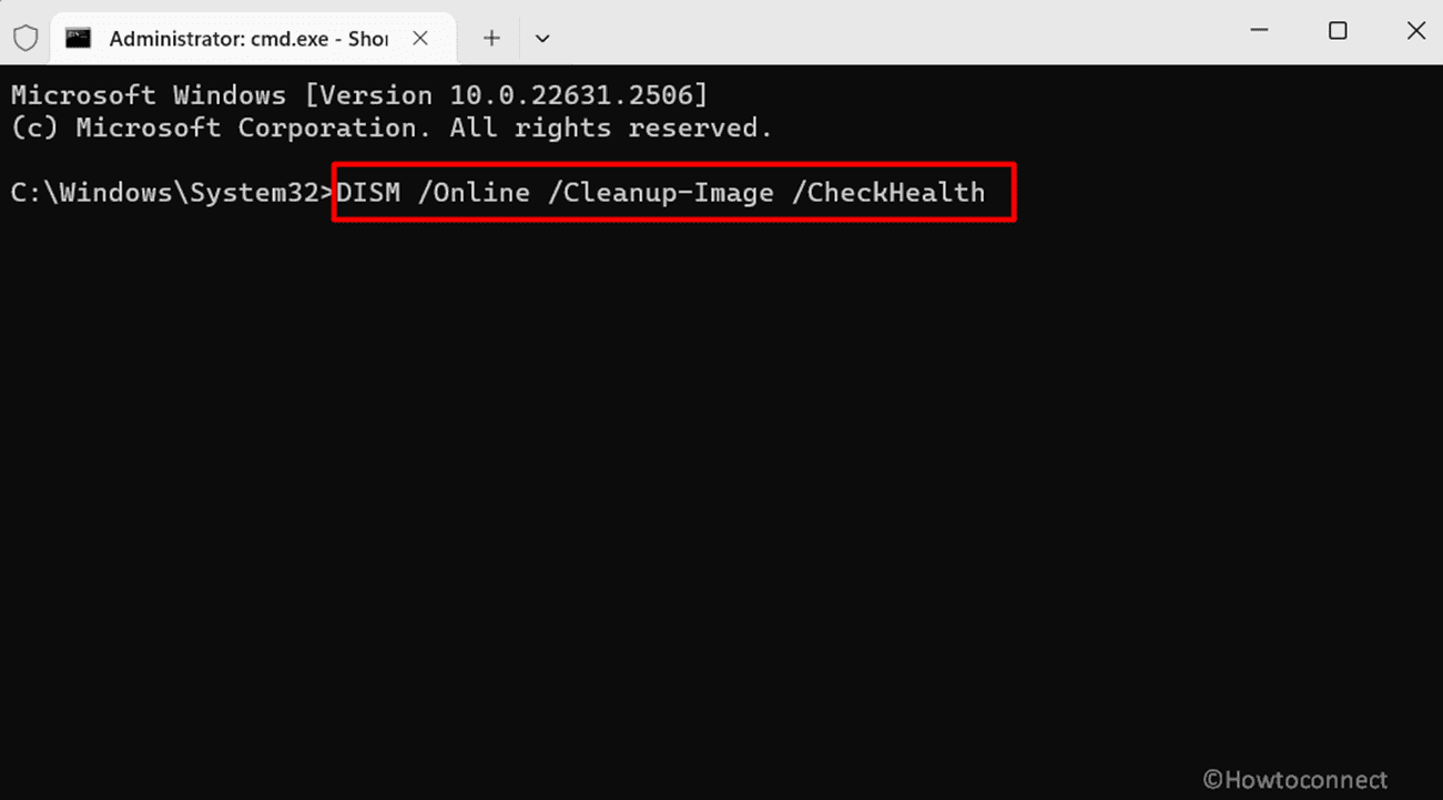 Deployment Image Servicing and Management running on command prompt