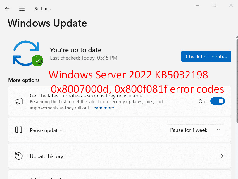 KB5032198 0x8007000d, 0x800f081f