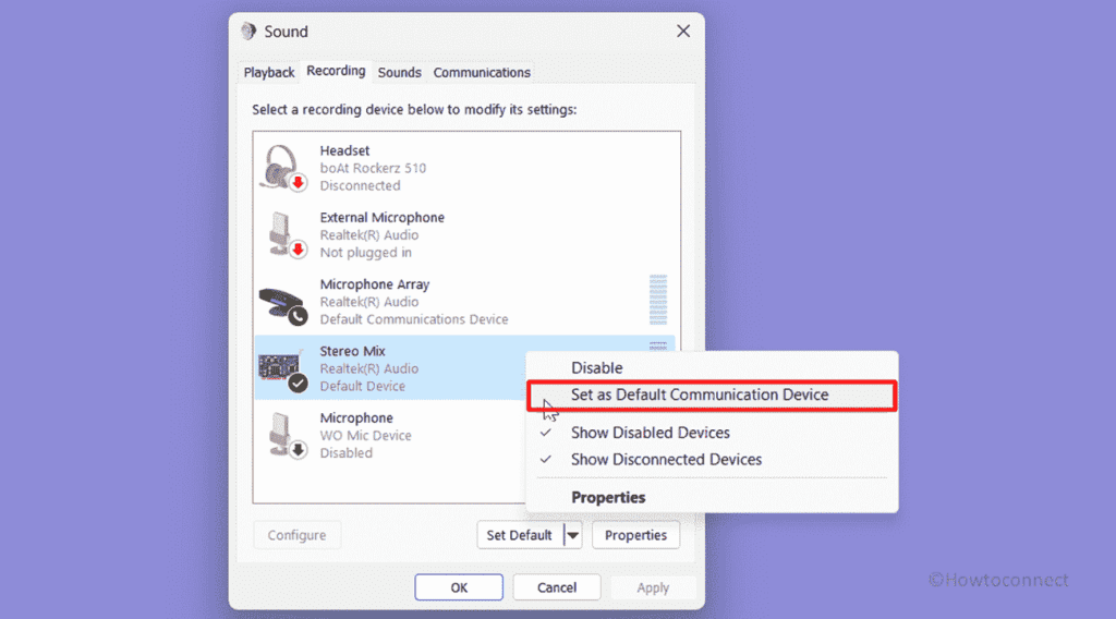 How to Fix Stereo Mix not Working in Windows 11