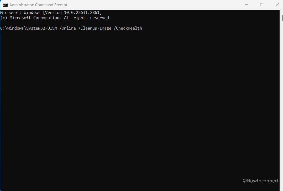 DISM Online Cleanup-Image CheckHealth running on command prompt