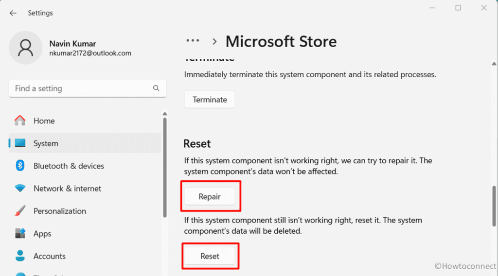 Fix Microsoft Store Error 0x803fb005 in Windows 11