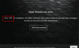 AMD Error 195