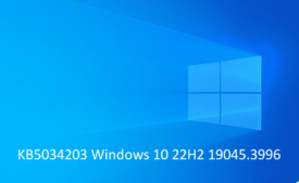 KB5034203 Windows 10 22H2 19045.3996