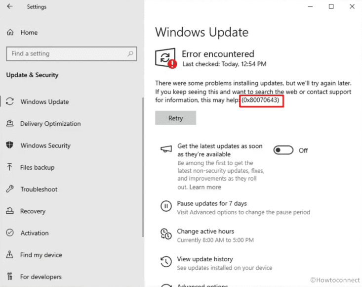 Fix KB5034441 failed to install Error 0x80070643 in Windows 10 22H2, 21H2