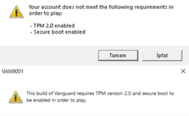 Valorant TPM 2.0 Error