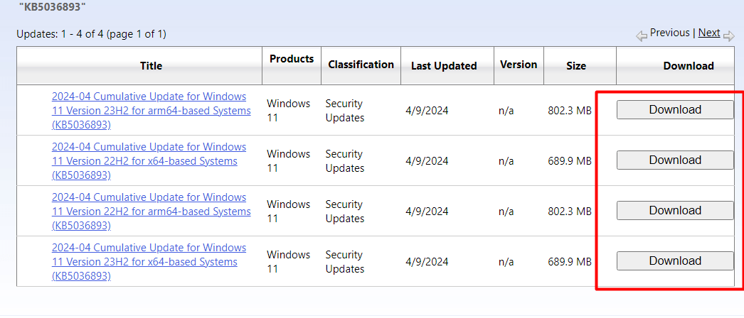 how to fix KB5036893 failed to install in Windows 11 23H2 and 22H2