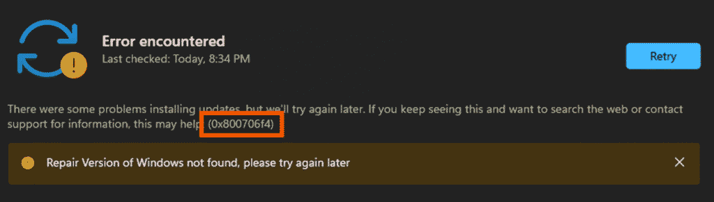 0x800706f4