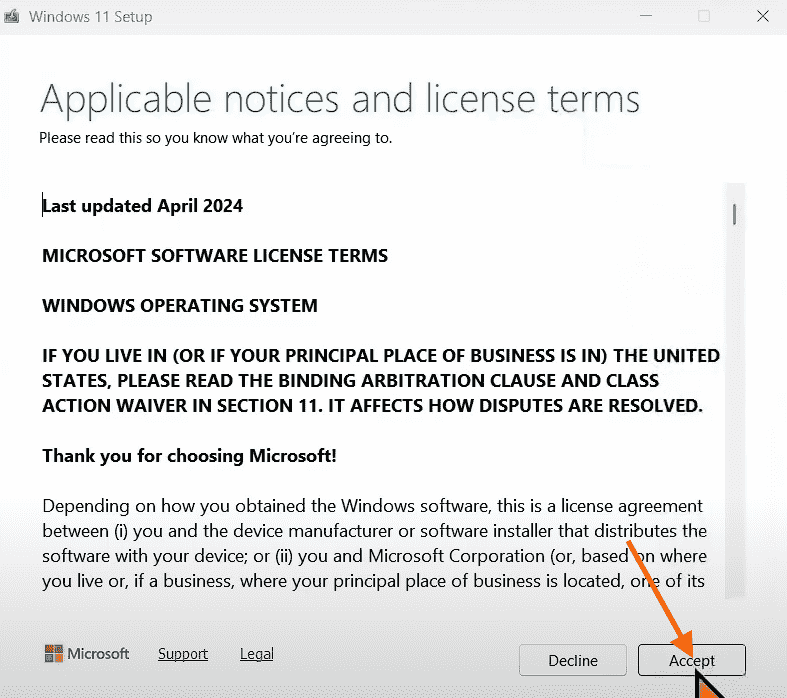 Applicable notices and license terms