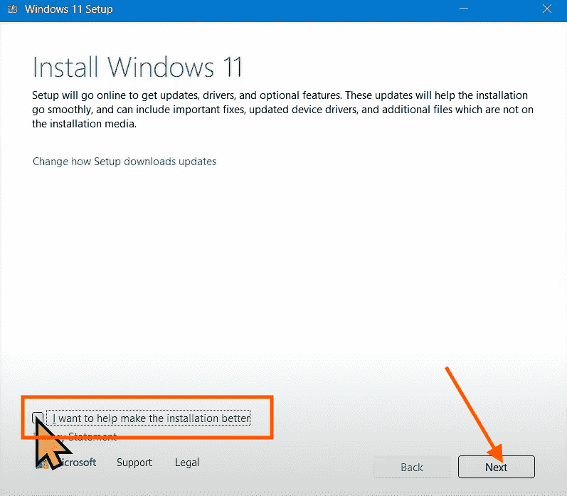 I want to make help the installation better
