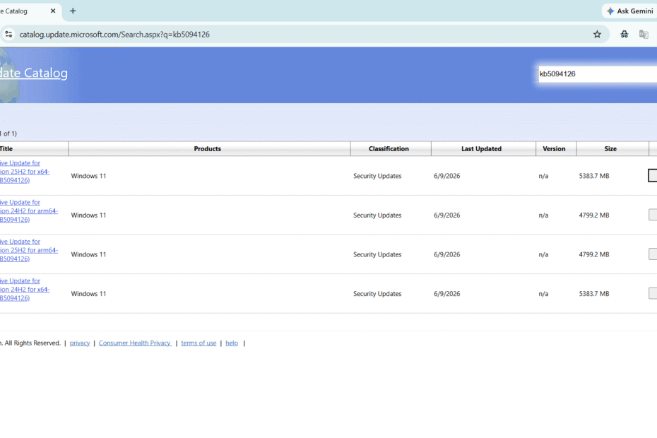 KB5094126 Microsoft Update Catalog