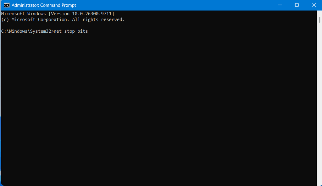 Reset Windows Update components