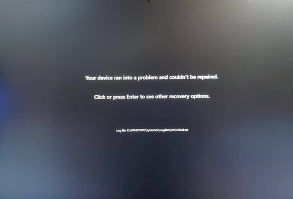 Windows 11 26H2 Black Screen