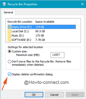 Turn On/Off Display Delete Confirmation Dialog in Windows 10