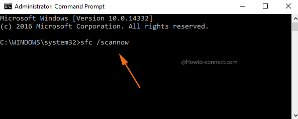 sfc.exe Command elevated command prompt