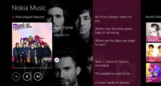 Nokia Music for Windows 8