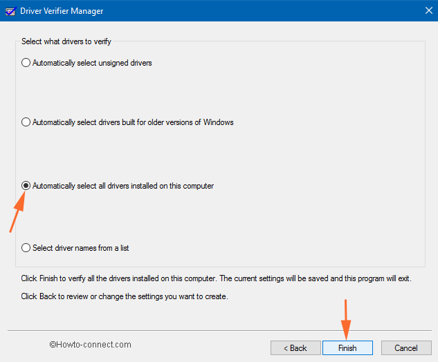 Automatically select all drivers installed on this computer